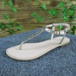 Ruby & Bloom Youth Girls‎ Sandals Shoes Size 4 Medium Gold Synthetic Buckle
